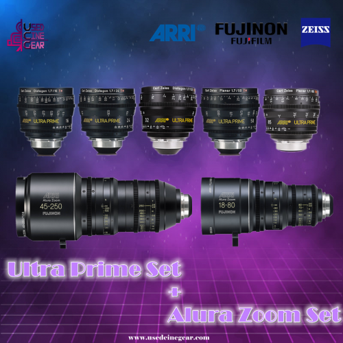 Used ARRI Ultra Prime+Alura Zoom Lenses bundle
