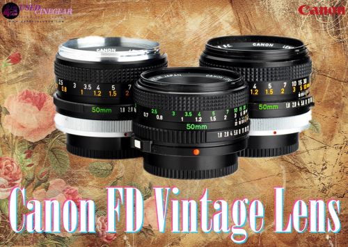 Vintage Canon FD Lenses Kit
