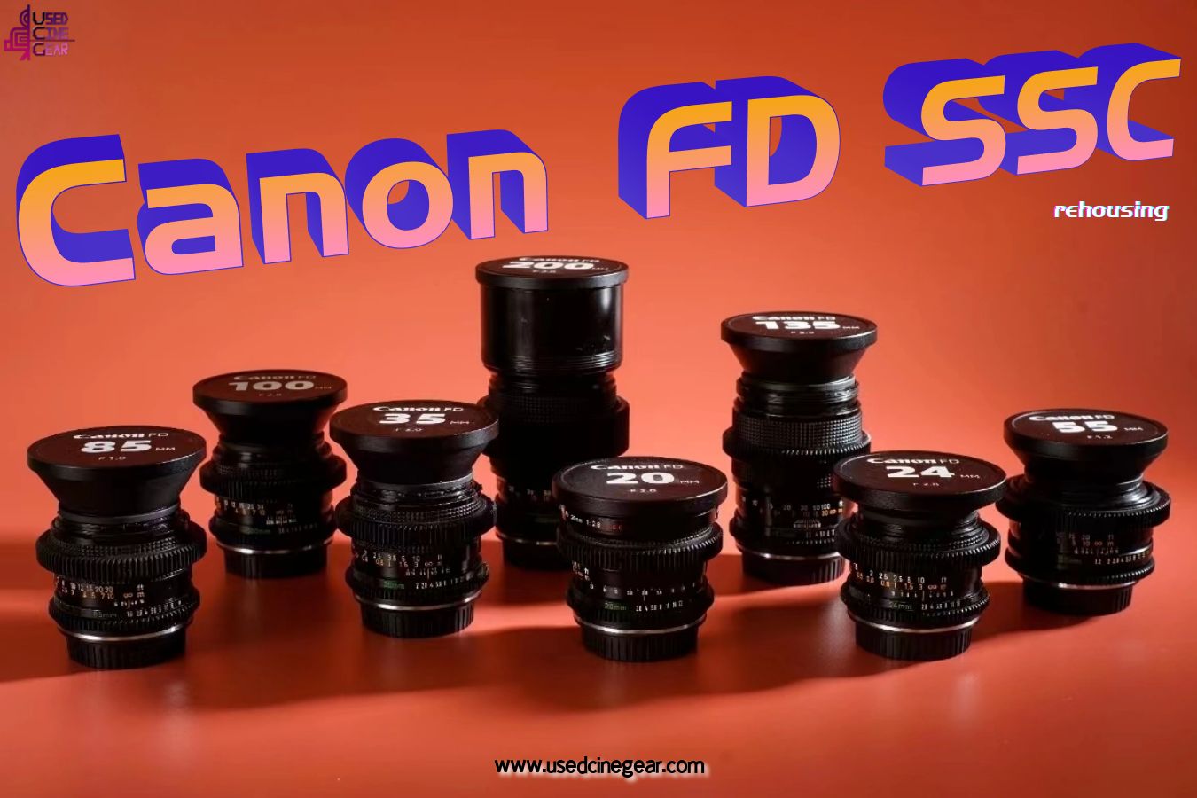 Canon FD SSC Cine Mod Lens Kit